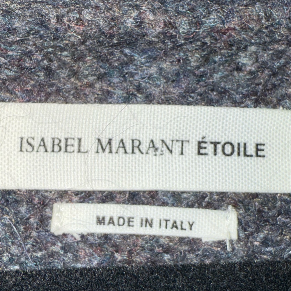 ISABEL MARANT Etoile Mohair Gray Knit Oversized Cardigan Sweater 38/ US 6 - Picture 7 of 8